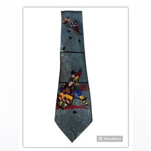 Hockey Print Men’s Tie